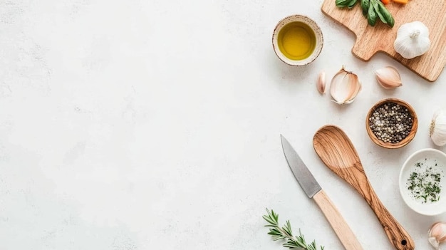 Набор посуды и ингредиентов